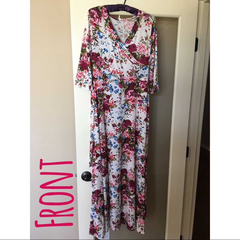 Pink Blush Floral Maxi